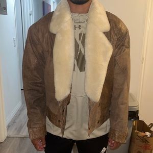 Casablanca Sherpa Leather Jacket